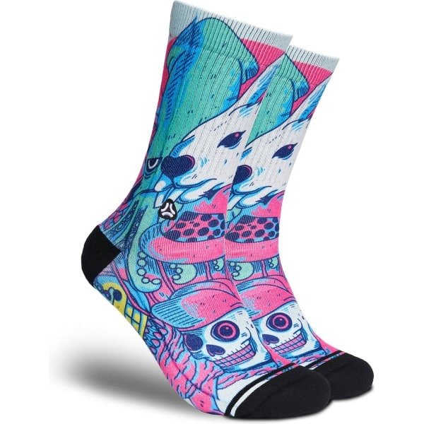 FLINCK Sportsokken - White Rabbit - Maat 42-44 - Unisex - Heren Sokken - Dames Sokken - Naadloze sokken - Crossfit Sokken - Hardloop Sokken - Fitness Sokken - Fietssokken