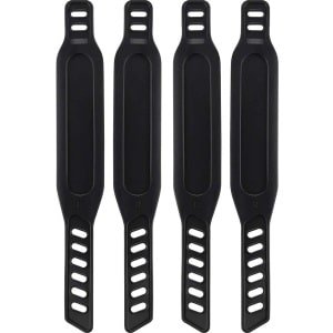 Fietspedaalbanden Rubberen pedaalbanden Hometrainer pedaalbanden Voetpedaalriemen Eenvoudig aan te passen voor hardlopen Hometrainer Hometrainer Fiets Thuis of sportschool 2 paar Zwart