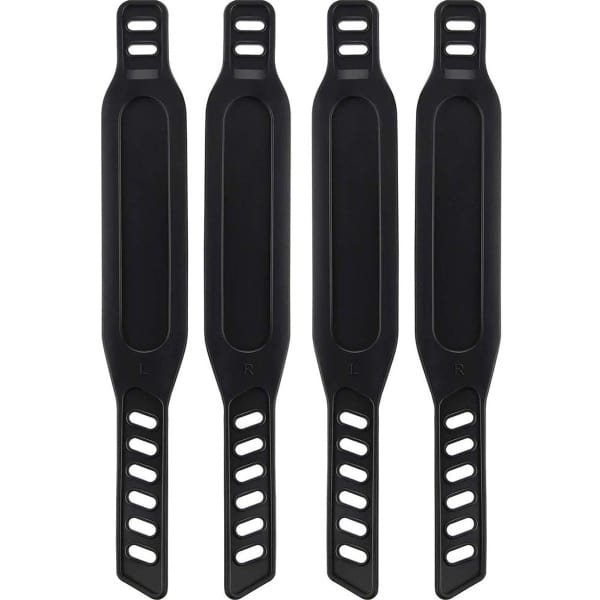 Fietspedaalbanden Rubberen pedaalbanden Hometrainer pedaalbanden Voetpedaalriemen Eenvoudig aan te passen voor hardlopen Hometrainer Hometrainer Fiets Thuis of sportschool 2 paar Zwart