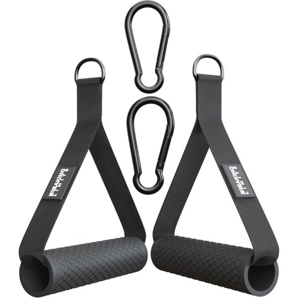 Fitness Grepen met Extra Karabijnhaken voor Krachttraining - Antislip en Zweetbestendig