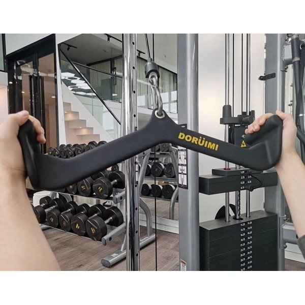 Fitnessband machine handgrepen V-front pull-down Roeigreep kabeltrekking met rubberen handgrepen voor biceps en triceps training bodybuilding krachttraining gymsport