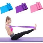 Fitnesstrekbanden - Latex stretchbanden - Set van 3 weerstandsbanden - voor trainingen van het boven- en onderlichaam, krachttraining, yoga, pilates thuis of in de sportschool - 3 kleuren