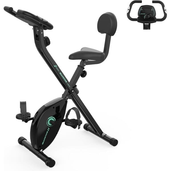 GEARSTONE Hometrainer-Hometrainer - Fitnessfiets -Opvouwbare magnetische fiets-Fitnessfiets-Opvouwbare indoor trainer voor cardiotraining thuis-Polssensor-Telefoonhouder