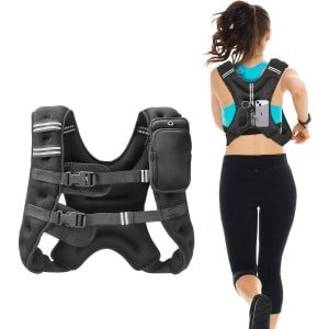 Gewicht Gilet, 7,2 Kg, Verstelbaar Gewicht Gilet met Reflecterende Strips voor Mannen En Vrouwen, Krachttraining, Hardlopen, Fitness