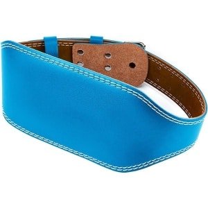 Gewichthefriem - Speciale Squat Ondersteuningsriem - Deadlift Powerlifting Riem - Leer - 6 Inch Gevoerde Lendensteun - 10 Verstelbare Gaten - Geschikt voor Gewichtheffen, Bodybuilding, Deadlifts, Squats, Krachttraining - Unisex