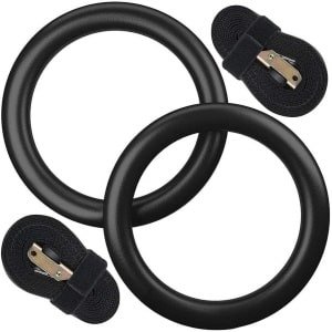 Green Glow - Gymnastiekringen voor Krachttraining en Pull Ups - Set van 2 stuks met Olympische Ring voor Fitness Training