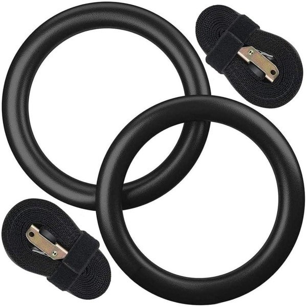 Green Glow - Gymnastiekringen voor Krachttraining en Pull Ups - Set van 2 stuks met Olympische Ring voor Fitness Training