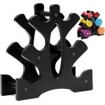 Gsedaox-Halterset-Dumbbell Rek-Krachttraining-Fitness gewichten-Rack for 6 Dumbbells-Thuis trainingsset-zwart