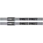 Gymsetz Premium Lifting Straps - Krachttraining Accessoires - Deadlift & Powerlifting Straps - 2 Stuks - Zwart & Grijs