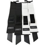 Gymsetz Premium Wrist Wraps - Polsbanden voor Fitness, Crossfit & Krachttraining - Polsbrace - Zwart & Wit - 2 Stuks