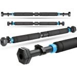 Gymtek® Pull Up Bar, Optrekstang voor Deurkozijnen - van 65 tot 100 cm - Horizontale Stang voor Binnen, Klemstang voor Optrekken - Home gym, Fitness, Krachttraining