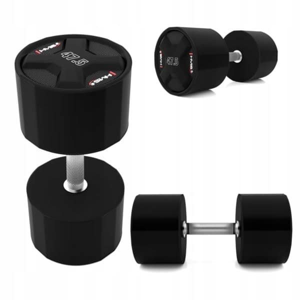 HMS HPC Dumbbell 47.5 kg - Duurzaam Polyurethaan voor Krachttraining