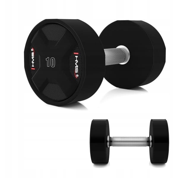 HMS HPC Handvat - 10 kg - Gekartelde Polyurethaan - Krachttraining