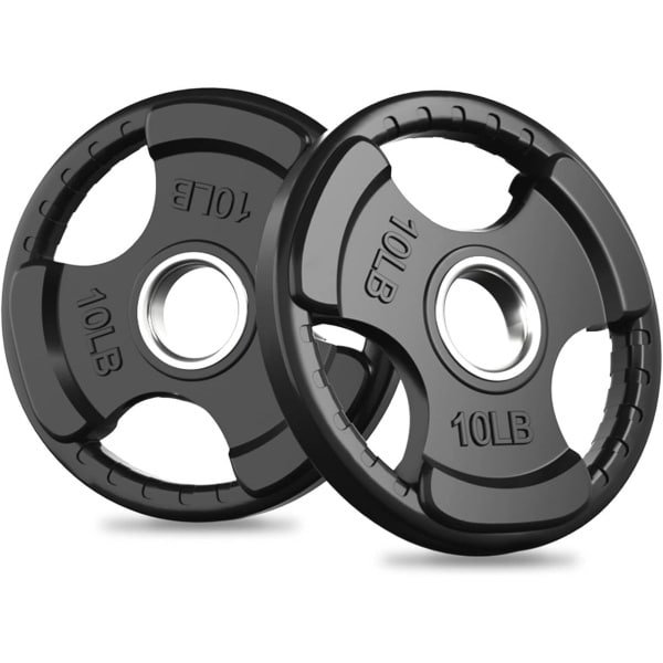 Halterschijven 2 inch Olympische rubberen gripplaten voor Gewichtheffen en Krachttraining