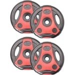 Halterschijven met handgrepen - kunststof gewichten voor fitness en krachttraining