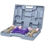 Halterset - 6-delige Set Halters met Koffer - Gewichten - Dumbells set van 3 Paar Halters - Gewichten Fitness - 2 x 1 kg, 2 x 2 kg, 2 x 3 kg - Halter set voor Krachttraining, Workout, Gym