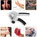 Handtrainer, handtrainingsapparaat, vingertrainer, verstelbaar hand-onderarm, trainingsapparaat, grip trainer met bereik voor krachttraining, fitness van 10 kg - 50 kg