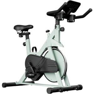 Hometrainer - Fitnessfiets - Trainingsfiets - Cardiofiets - Magnetische Weerstand - Verstelbaar Zadel - LCD-Display - Groen