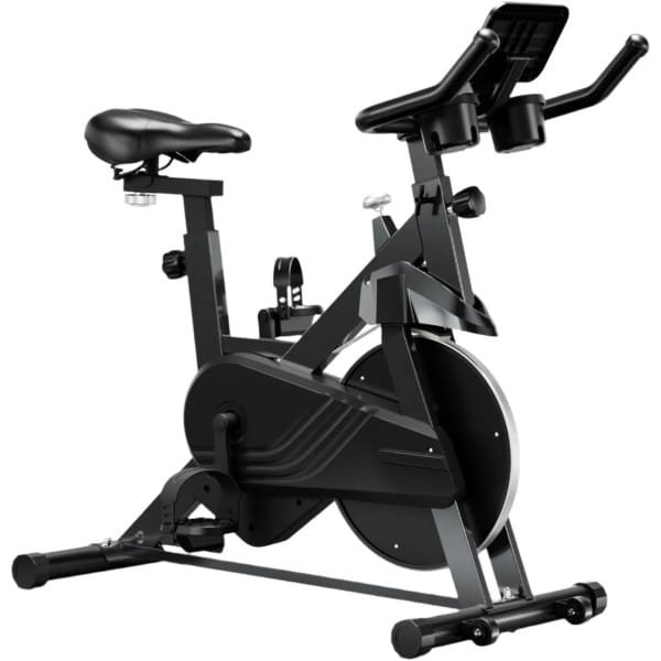 Hometrainer - Fitnessfiets - Trainingsfiets - Cardiofiets - Magnetische Weerstand - Verstelbaar Zadel - LCD-Display - Zilverachtig Zwart