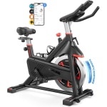 Hometrainer met magnetische weerstand en comfortabel zitkussen - Indoor cycling bike met tablethouder