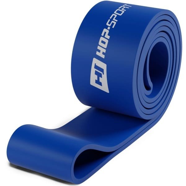Hop-Sport Blauwe Latex Fitnessband - Weerstandsband met Weerstand van 28 tot 80 kg - Duurzame Trainingsband voor Krachttraining, Spieropbouw, Crossfit, Calisthenics en Revalidatie