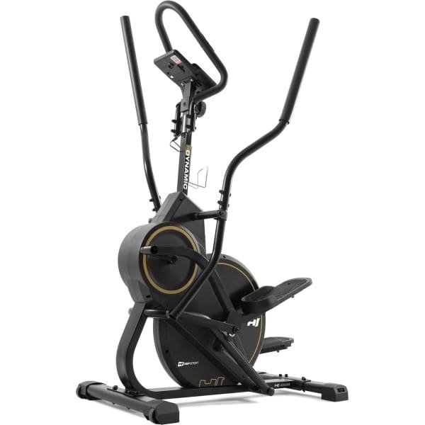 Hop-Sport Crosstrainer HS-450B Dynamic voor thuis met Bluetooth, console en tablet houder, met magnetisch remsysteem und 8 kg vliegwiel, multifunctionele computer, Hartslagfunctie, Cardioapparaat, 2in1 mix van elliptische trainer - en stepper-workout