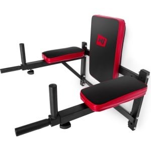 Hop-Sport Dipper Dip Bars HS-1003K - Multifunctioneel Dip Station met Uitschuifbare Handgrepen voor Buikspiertraining, Krachttraining van Armen, Borst, Rug en Schouders - Stevig Fitnessapparaat voor Wandmontage