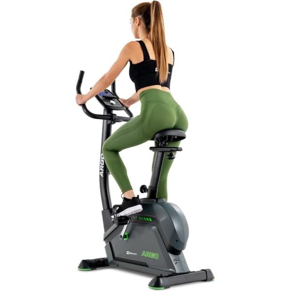 Hop-Sport Elektrisch-magnetische hometrainer HS-120H Argo met 10 kg vliegwiel, LCD display, 32 weerstandsniveaus, fitnessbike met hartslagmeter, verstelbare zitting en tot 120 kg belasting
