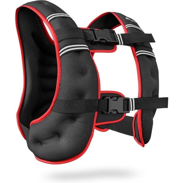 Hop-Sport Gewichtsvest 5 kg Neopreen Verzwaarde Vest met Zandvulling Verstelbaar Fitness Gewichtsvest voor Krachttraining Hardlopen Crossfit Calisthenics en Cardio