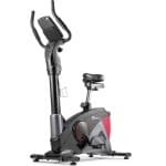 Hop-Sport HS-090H Hometrainer - Ergometer met Bluetooth en App-Besturing, 12 Trainingsprogramma's, 32 Weerstandsniveaus, Hartslagmeting en LCD-Scherm - Fitnessfiets voor Thuis - Rood