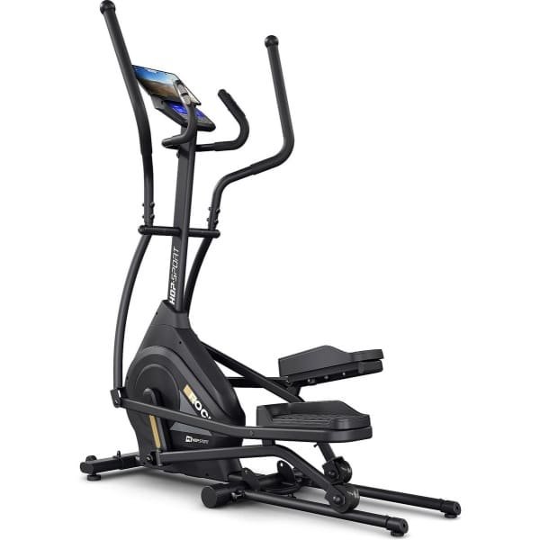 Hop-Sport HS-140CF Rock Crosstrainer - Opvouwbaar, Magnetisch Weerstandsysteem (32 Niveaus), Bluetooth, LED-Display, Smartphonehouder, Compact Design - Perfect voor Thuisfitness