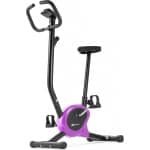 Hop-Sport Hometrainer HS-010H Rio Compacte Fitnessfiets voor Thuis, Magnetische Weerstand, Trainingscomputer, Verstelbaar Zadel, Polssensoren en Antislippedalen Ideaal voor Cardiotraining, Paars