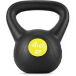 Hop-Sport Kettlebell HS-PB004KB vinylgewicht voor fitnessoefeningen en krachttraining in de homegym, gewicht 4 kg, gewicht voor cardiokrachttraining, fitness, bodybuildingtraining, gewichtheffen
