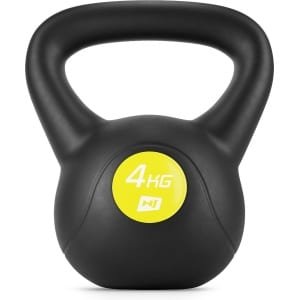 Hop-Sport Kettlebell HS-PB004KB vinylgewicht voor fitnessoefeningen en krachttraining in de homegym, gewicht 4 kg, gewicht voor cardiokrachttraining, fitness, bodybuildingtraining, gewichtheffen