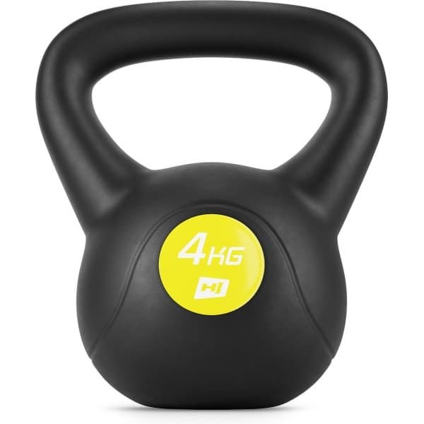 Hop-Sport Kettlebell HS-PB004KB vinylgewicht voor fitnessoefeningen en krachttraining in de homegym, gewicht 4 kg, gewicht voor cardiokrachttraining, fitness, bodybuildingtraining, gewichtheffen