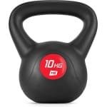 Hop-Sport Kettlebell HS-PB010KB vinylgewicht voor fitnessoefeningen en krachttraining in de homegym, gewicht 10 kg, gewicht voor cardiokrachttraining, fitness, bodybuildingtraining, gewichtheffen