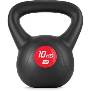 Hop-Sport Kettlebell HS-PB010KB vinylgewicht voor fitnessoefeningen en krachttraining in de homegym, gewicht 10 kg, gewicht voor cardiokrachttraining, fitness, bodybuildingtraining, gewichtheffen