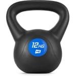 Hop-Sport Kettlebell HS-PB012KB vinylgewicht voor fitnessoefeningen en krachttraining in de homegym, gewicht 12 kg, gewicht voor cardiokrachttraining, fitness, bodybuildingtraining, gewichtheffen