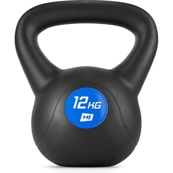 Hop-Sport Kettlebell HS-PB012KB vinylgewicht voor fitnessoefeningen en krachttraining in de homegym, gewicht 12 kg, gewicht voor cardiokrachttraining, fitness, bodybuildingtraining, gewichtheffen