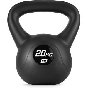 Hop-Sport Kettlebell HS-PB020KB vinylgewicht voor fitnessoefeningen en krachttraining in de homegym, gewicht 20 kg, gewicht voor cardiokrachttraining, fitness, bodybuildingtraining, gewichtheffen