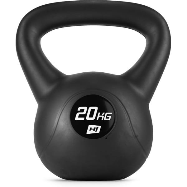 Hop-Sport Kettlebell HS-PB020KB vinylgewicht voor fitnessoefeningen en krachttraining in de homegym, gewicht 20 kg, gewicht voor cardiokrachttraining, fitness, bodybuildingtraining, gewichtheffen
