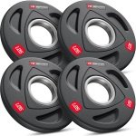 Hop-Sport Olympische Gewichten Set 5 kg - 4x1,25 kg halterschijven met 50 mm boring - Ideaal voor krachttraining en halterstangen, geschikt voor thuisgebruik en professioneel fitnessapparatuur
