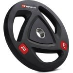 Hop-Sport Olympische Halterschijven 20 kg - 50 mm Gewichtschijven Geschikt Voor Alle Halterstangen en Krachtapparatuur in Je Home Gym - Duurzaam Ontwerp Voor Krachttraining en Spieropbouw