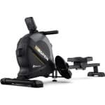 Hop-Sport Opvouwbare Roeitrainer HS-080R Aspen, 16 Niveaus Magnetische Weerstand tot 30 kg, Multifunctioneel LCD-Scherm, Tablethouder, Draagcapaciteit 120 kg, Goud