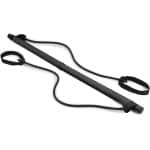 Hop-Sport Pilates Bar Set - Draagbare Pilates Oefenstok met Weerstandsbanden en Expanders voor Full-Body Workout, Krachttraining, Yoga, Stretching en Revalidatie Thuis (zwart)