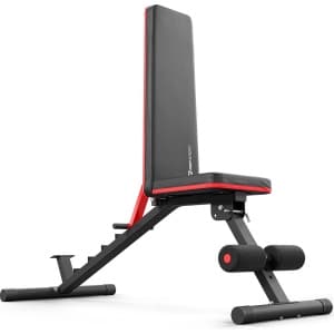 Hop-Sport Trainingsbank HS-2050HB - Inklapbare Multifunctionele Fitnessbank met 6 Verstelbare Rugstanden - Duurzame Halterbank Voor Thuis - Belastbaar Tot 160 kg - Ideaal Voor Krachttraining