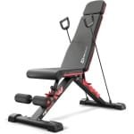 Hop-Sport Volledige Trainingsbank HS-2090HB - Robuuste Stalen Constructie - Rugleuning Verstelbaar in 10 Posities - Zitting Verstelbaar in 3 Posities - Belastbaar Tot 300 kg - Geschikt voor Krachttraining en Fitness