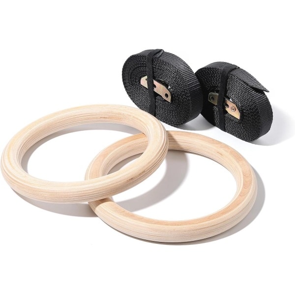 Houten Gymnastiek Ringen voor Krachttraining en Crossfit