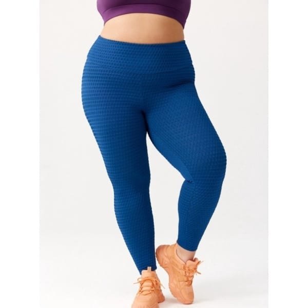 IMPULSE PLUS SIZE Anti-Cellulitis Legging voor Dames maat XXXXL navy blue (4XL) fitness crossfit gym training