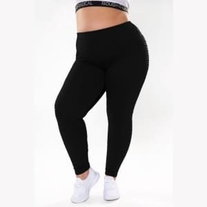 IMPULSE PLUS SIZE Anti-Cellulitis Legging voor Dames maat XXXXL zwart (4XL) fitness crossfit gym training